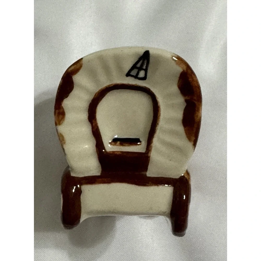 Vintage Porcelain Wagon Salt Shaker Only Western Country Cowboy